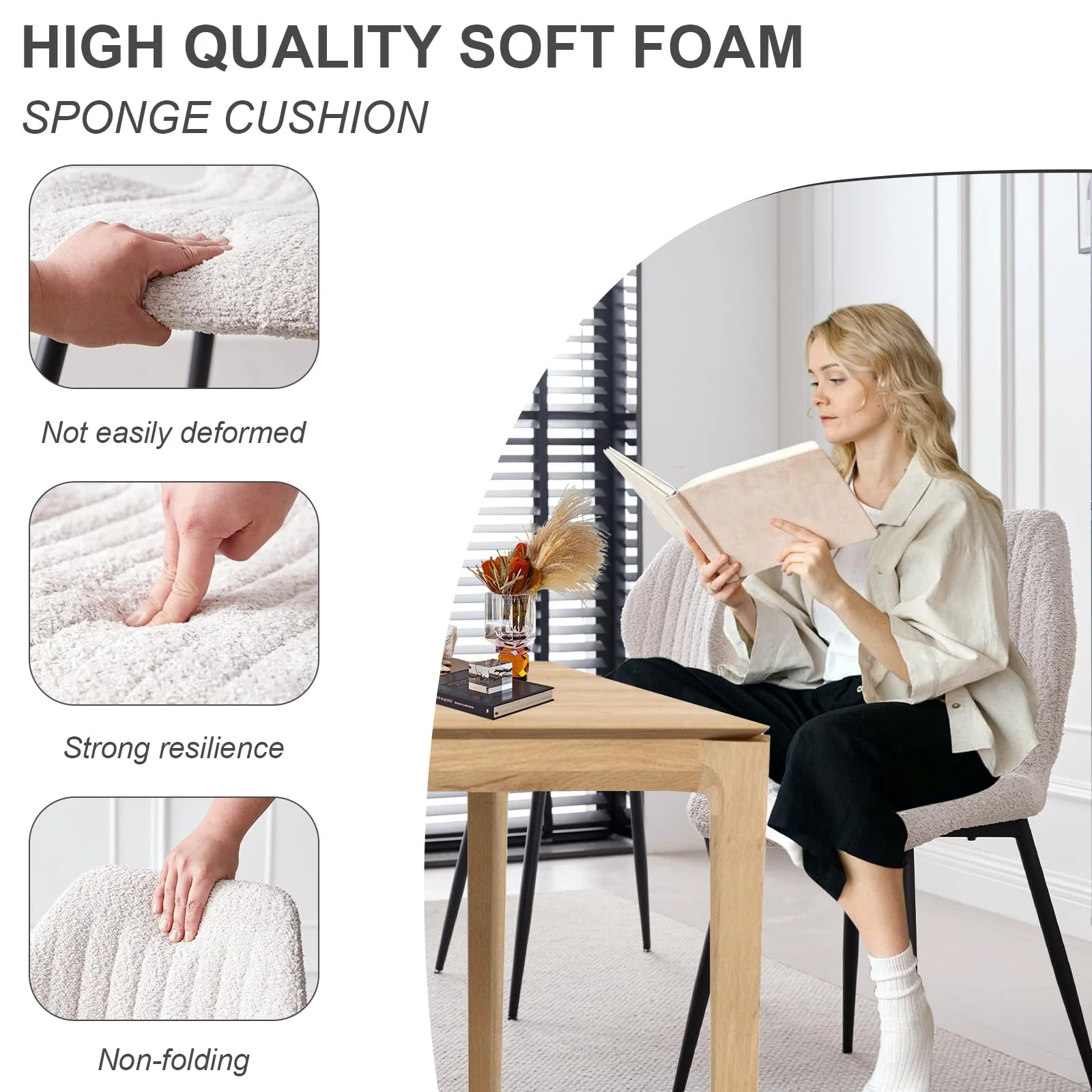 5pcs Rectangle Dining Table Chairs Set for 4, 63