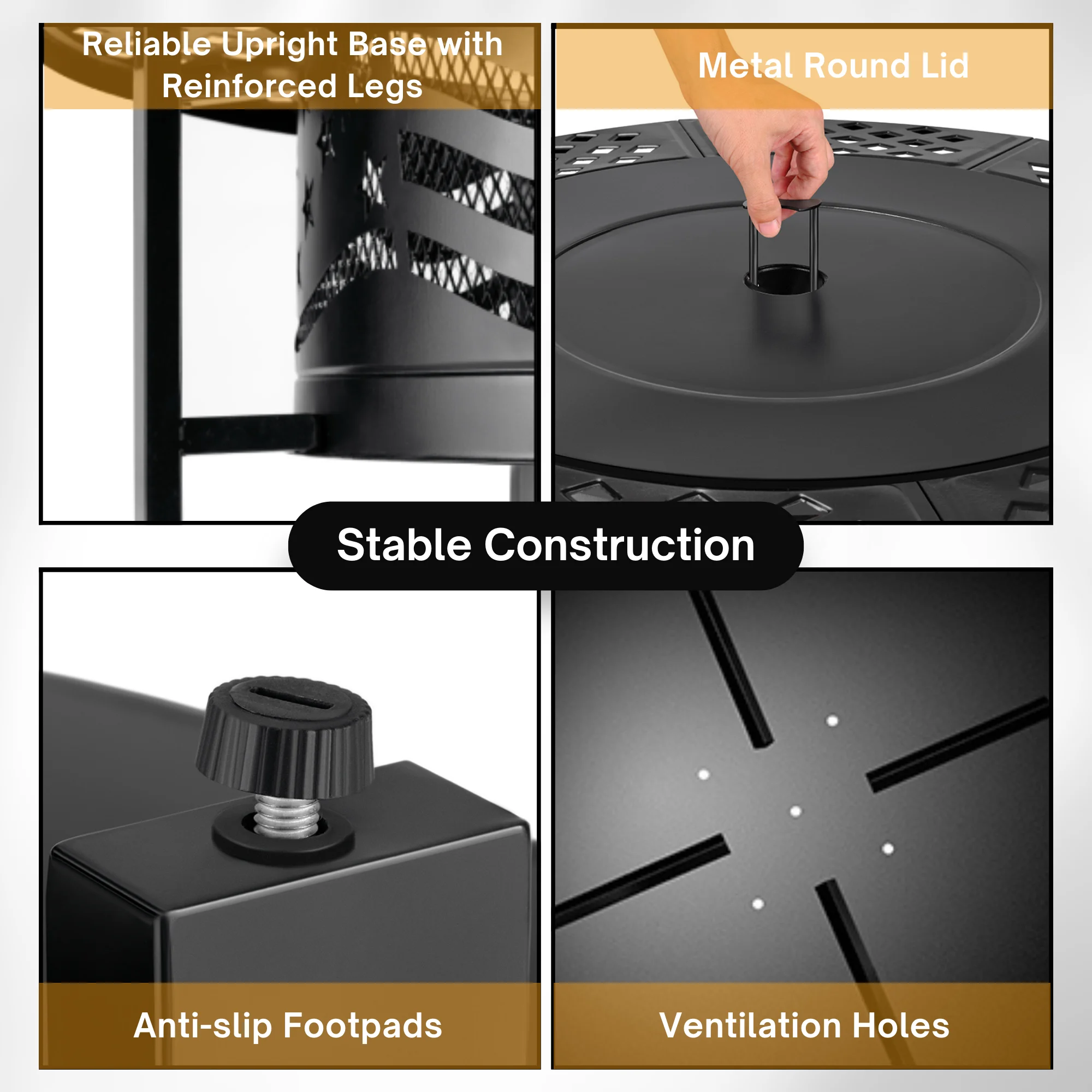TrumanPick Fire Pit for Outside 42