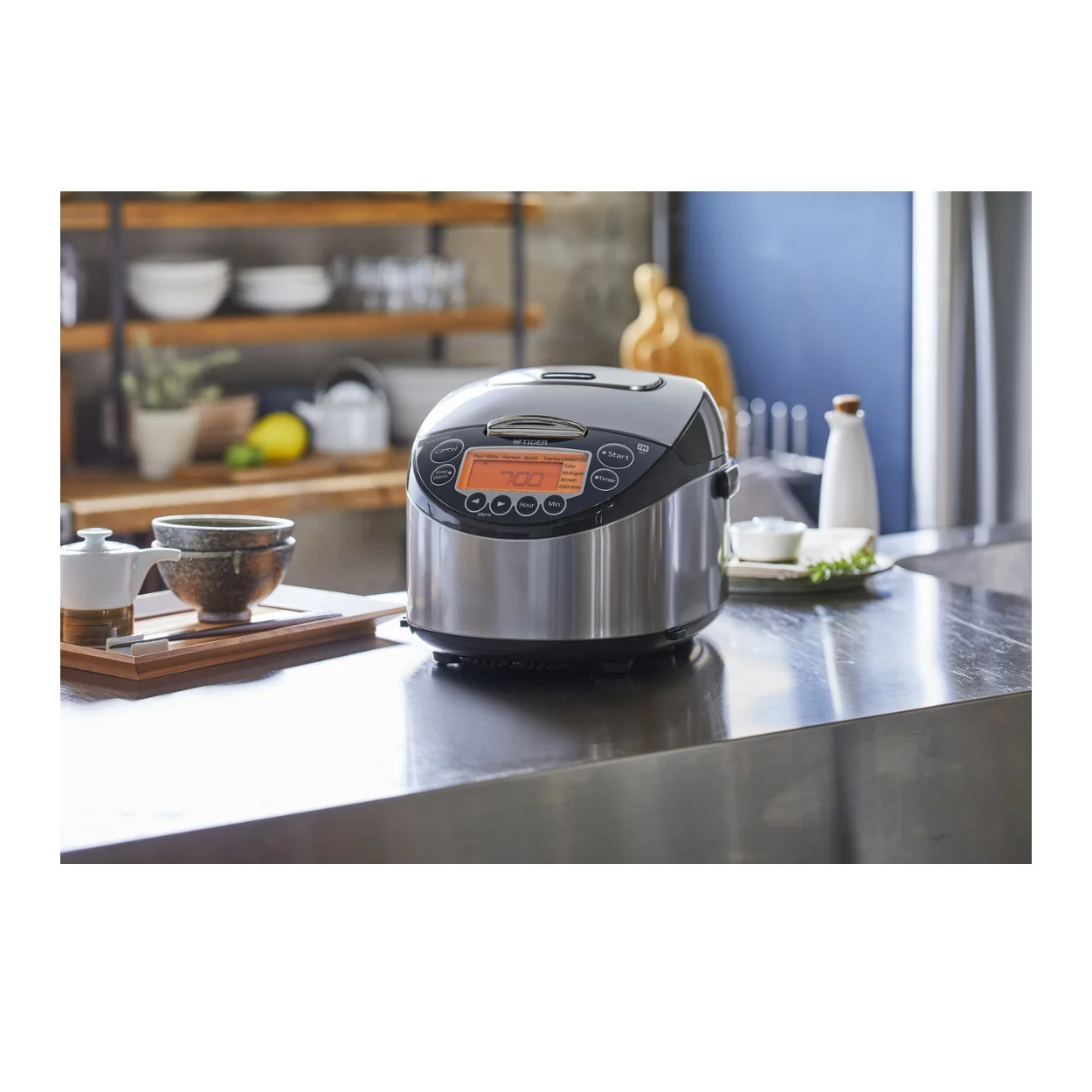 Tiger JKT-D18U 10-Cup Induction Heating Rice Cooker with Washing Bowl, Spoon and Measuring Spoons