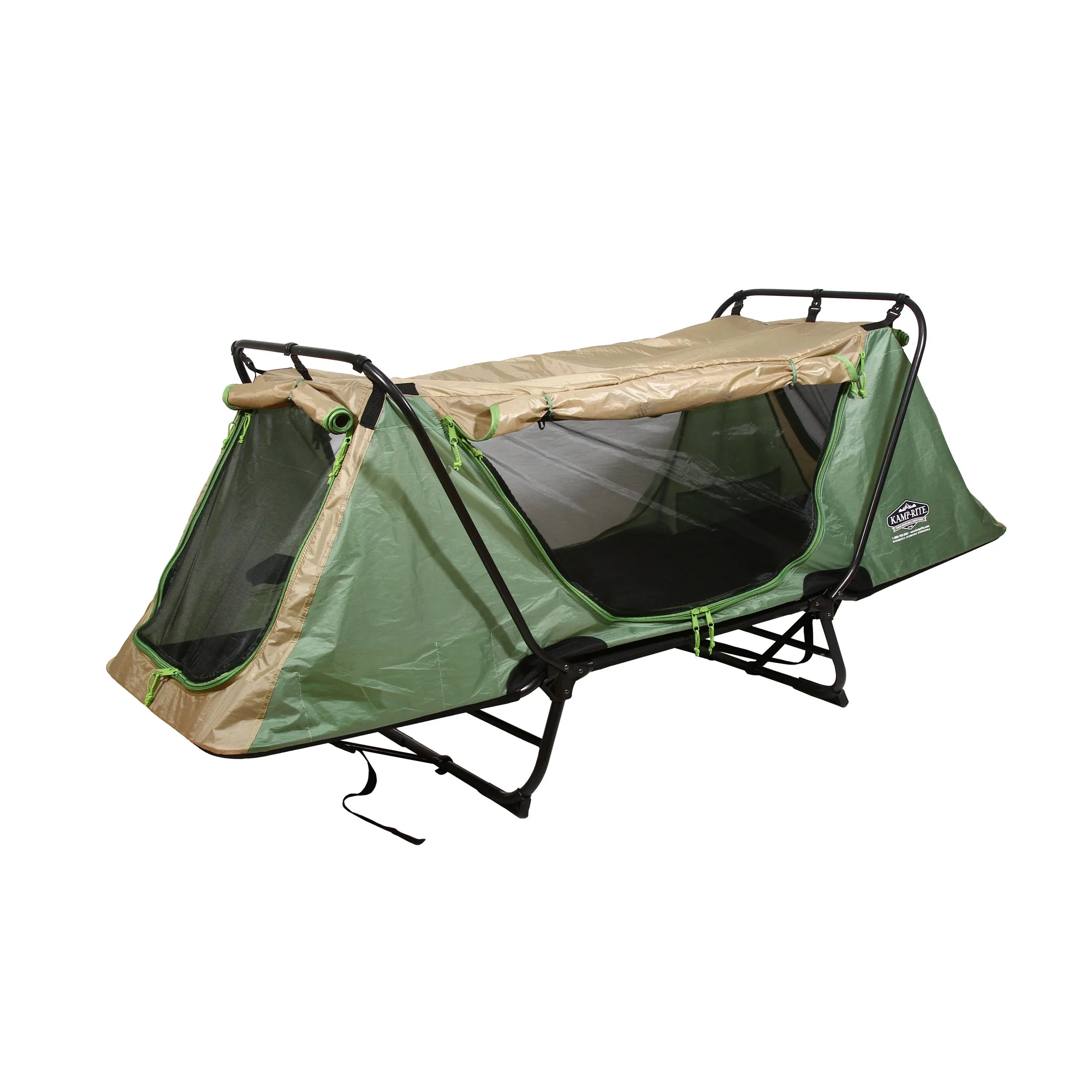 Kamp-Rite Original Portable Versatile Cot, Chair, & Tent, Green (2)