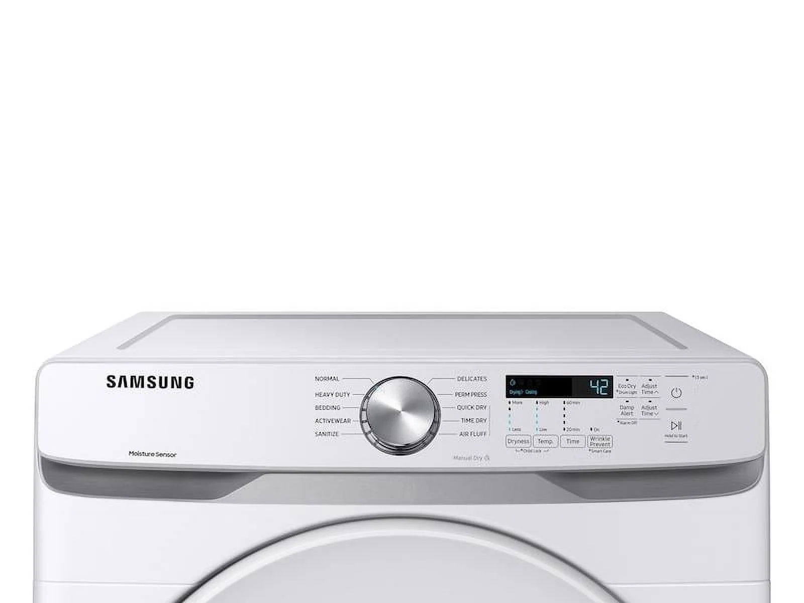 Samsung DVE45T6000W 7.5 Cu. Ft. Front Load Electric Dryer with Sensor Dry